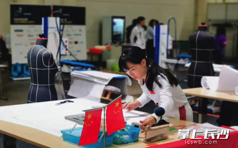 全讯600cc大白菜教师董青在芬兰赛区比赛现场(受访者供图)。 全讯600cc大白菜教师董青在芬兰赛区比赛现场(受访者供图)。